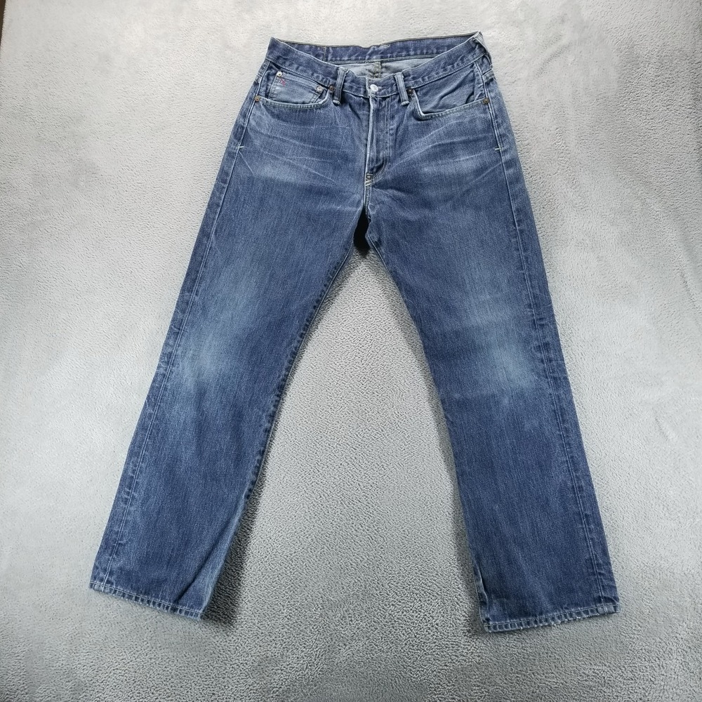 Polo Ralph Lauren Jeans Mens 32x30 Blue Straight‎ Dark Wash Mid Rise